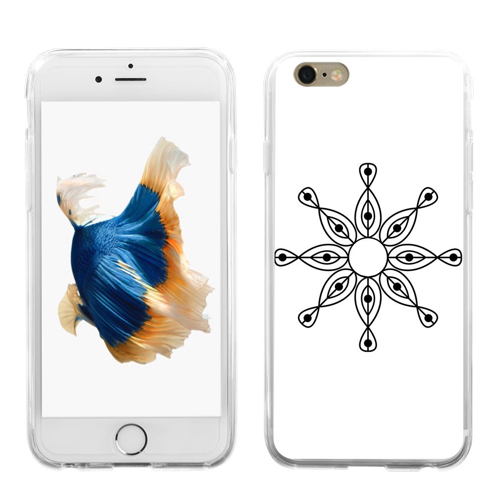 Simple Flower Pattern Phone Cover for iPhone X 8 Samsung S8 Huawei P9 Xiaomi