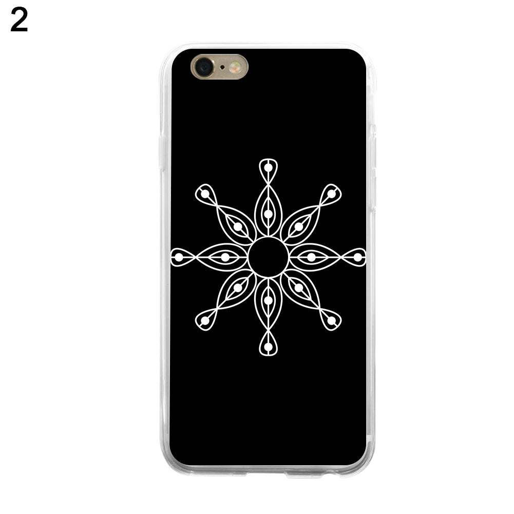 Simple Flower Pattern Phone Cover for iPhone X 8 Samsung S8 Huawei P9 Xiaomi