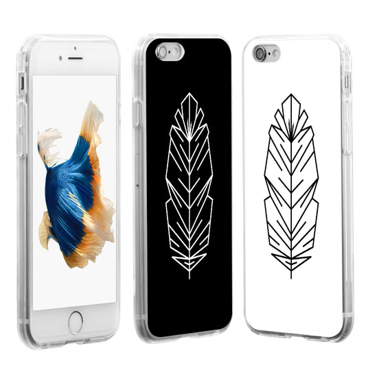 Unique Feather Slim Case Cover for iPhone X (10) 8 Plus Samsung S8 Xiaomi
