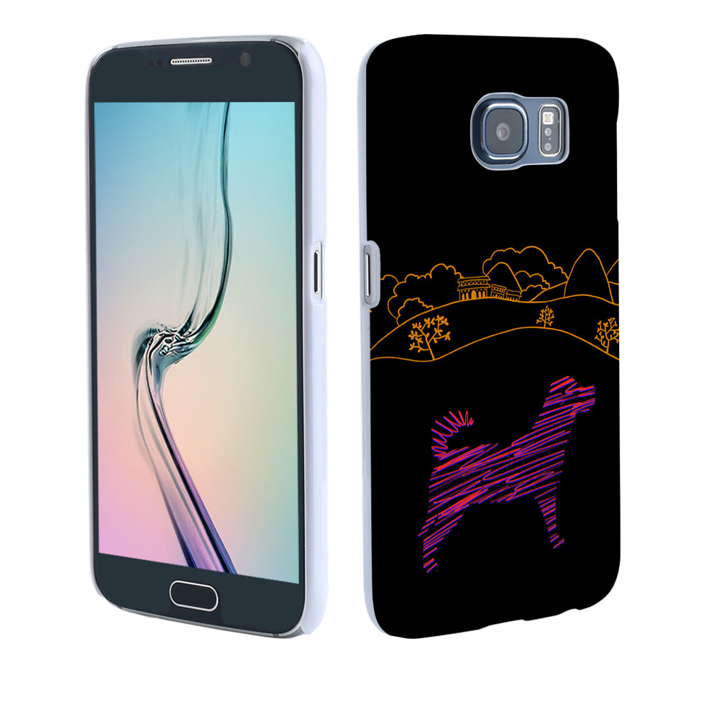 Silhouette of Dog Simple Drawing Pattern Phone Case Cover for iPhone 8 8 Plus X