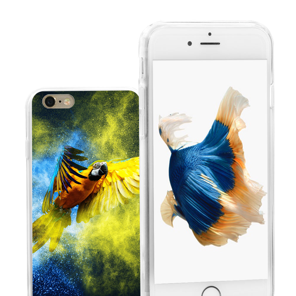 Colorful Parrot Phone Case Cover for iPhone X 8 Samsung S8 Huawei P9 Xiaomi