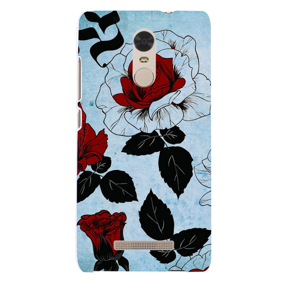 Rose Pattern Back Case Cover iPhone X 8 Plus Samsung Galaxy S8 Huawei P9 Xiaomi