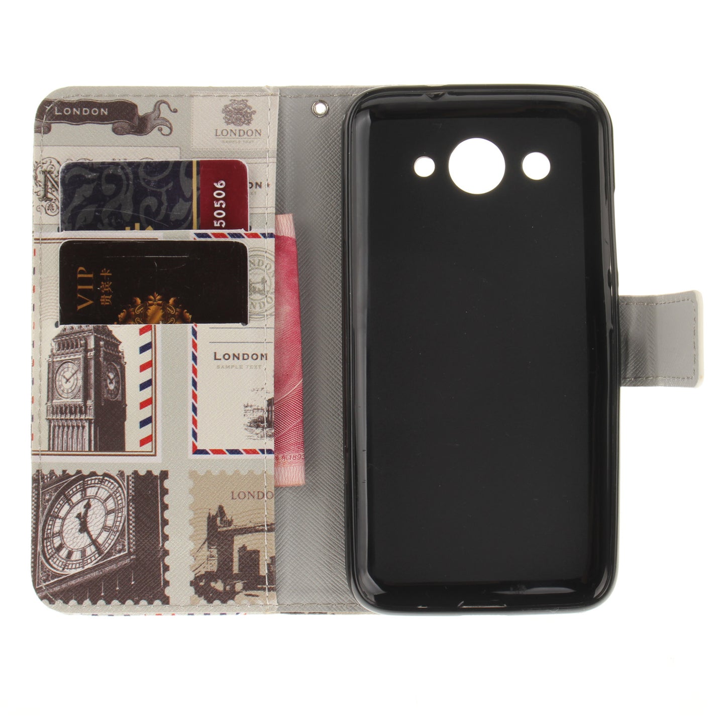 Huawei Y3 2017 Case Pattern Printed Flip Magnetic Wallet Card Slot Soft Protective Cover for Huawei Y3 2017