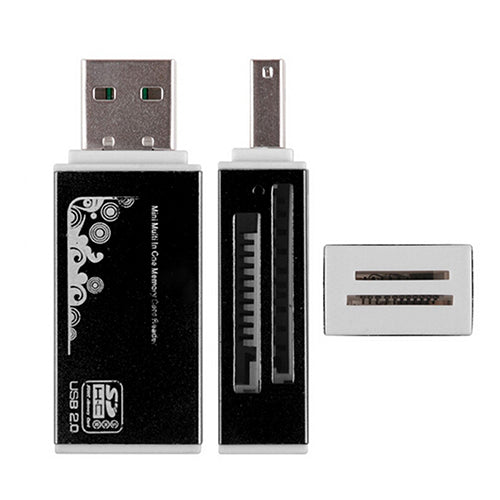 USB 2.0 All in 1 Multi Memory Card Reader for Micro SD SDHC TF M2 MMC MS PRO DUO