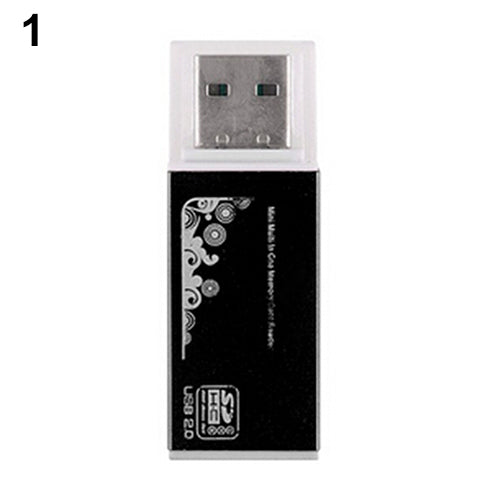 USB 2.0 All in 1 Multi Memory Card Reader for Micro SD SDHC TF M2 MMC MS PRO DUO