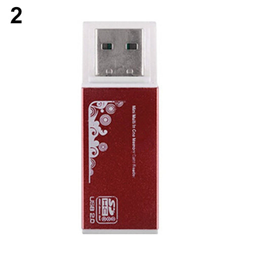 USB 2.0 All in 1 Multi Memory Card Reader for Micro SD SDHC TF M2 MMC MS PRO DUO