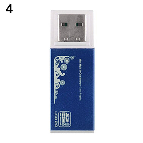 USB 2.0 All in 1 Multi Memory Card Reader for Micro SD SDHC TF M2 MMC MS PRO DUO