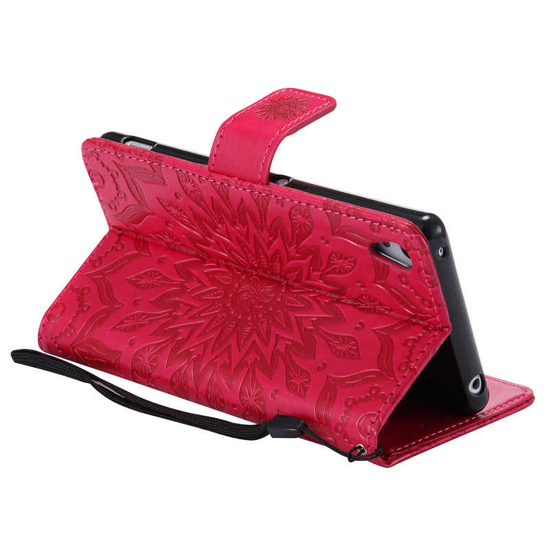 Sony Z4 Case, Sunflower Pattern PU Leather Wallet Protection Case for Sony Z4