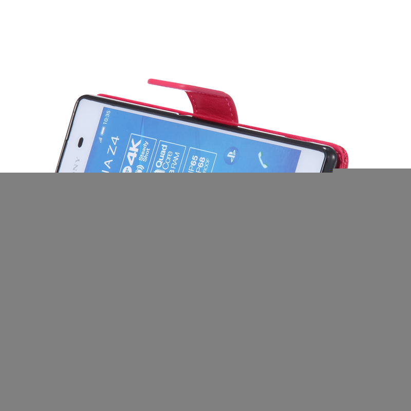 Sony Z4 Case, Sunflower Pattern PU Leather Wallet Protection Case for Sony Z4