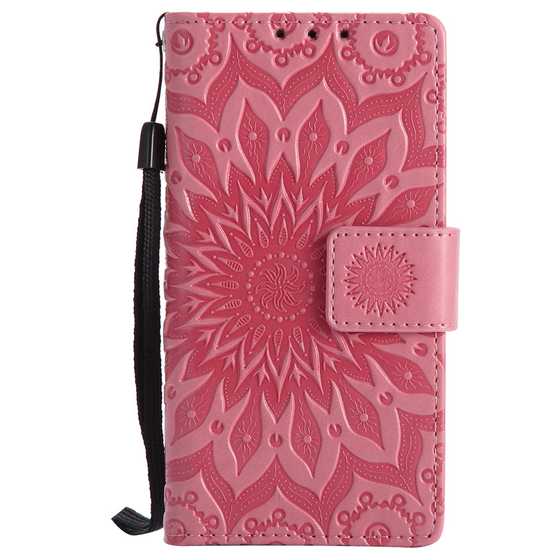 Sony Z5 compact Case, Sunflower Pattern PU Leather Wallet Protection Case for Sony Z5 compact