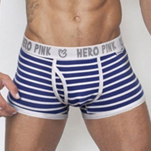 Men's Fashion Strip Breathable Underpants Sexy Briefs Boxer Shorts Underwear