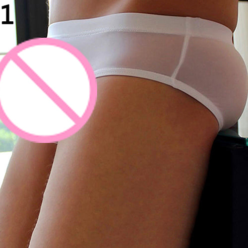 Sexy Men Comfy Soft Briefs Low Rise Solid Color Underwear Honeymoon Underpants