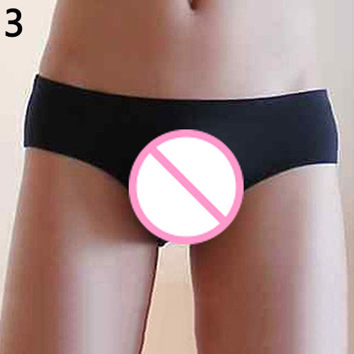 Sexy Men Comfy Soft Briefs Low Rise Solid Color Underwear Honeymoon Underpants