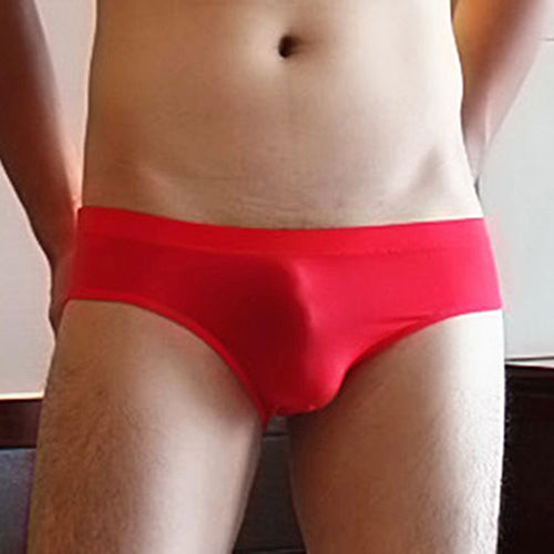 Sexy Men Comfy Soft Briefs Low Rise Solid Color Underwear Honeymoon Underpants