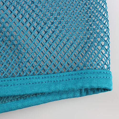 Men's Hot Sexy See Through Mesh Shorts Solid Low Waist Erotic Underpants Boxers