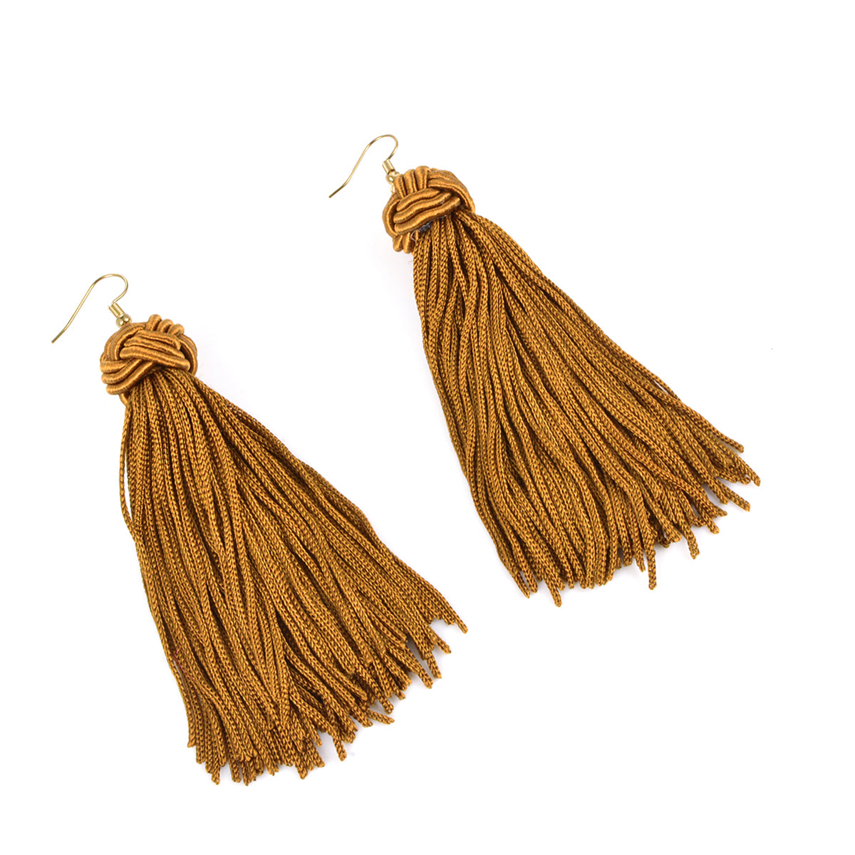 Handmade Braid Long Tassel Dangle Hook Earrings Lady Vintage Eardrop Jewelry
