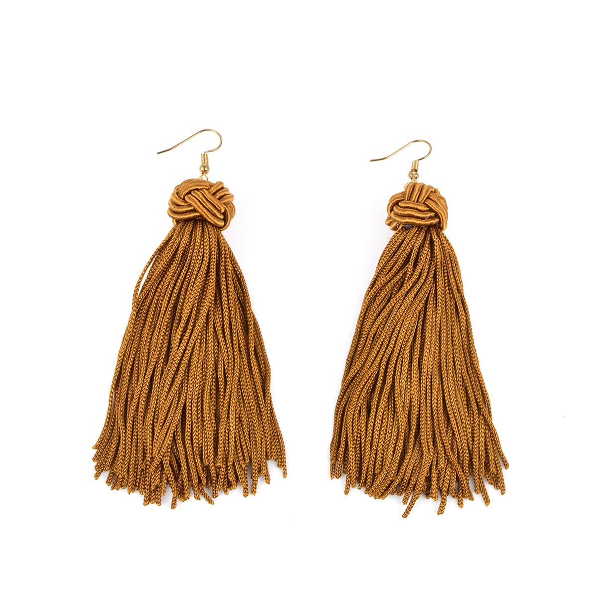 Handmade Braid Long Tassel Dangle Hook Earrings Lady Vintage Eardrop Jewelry