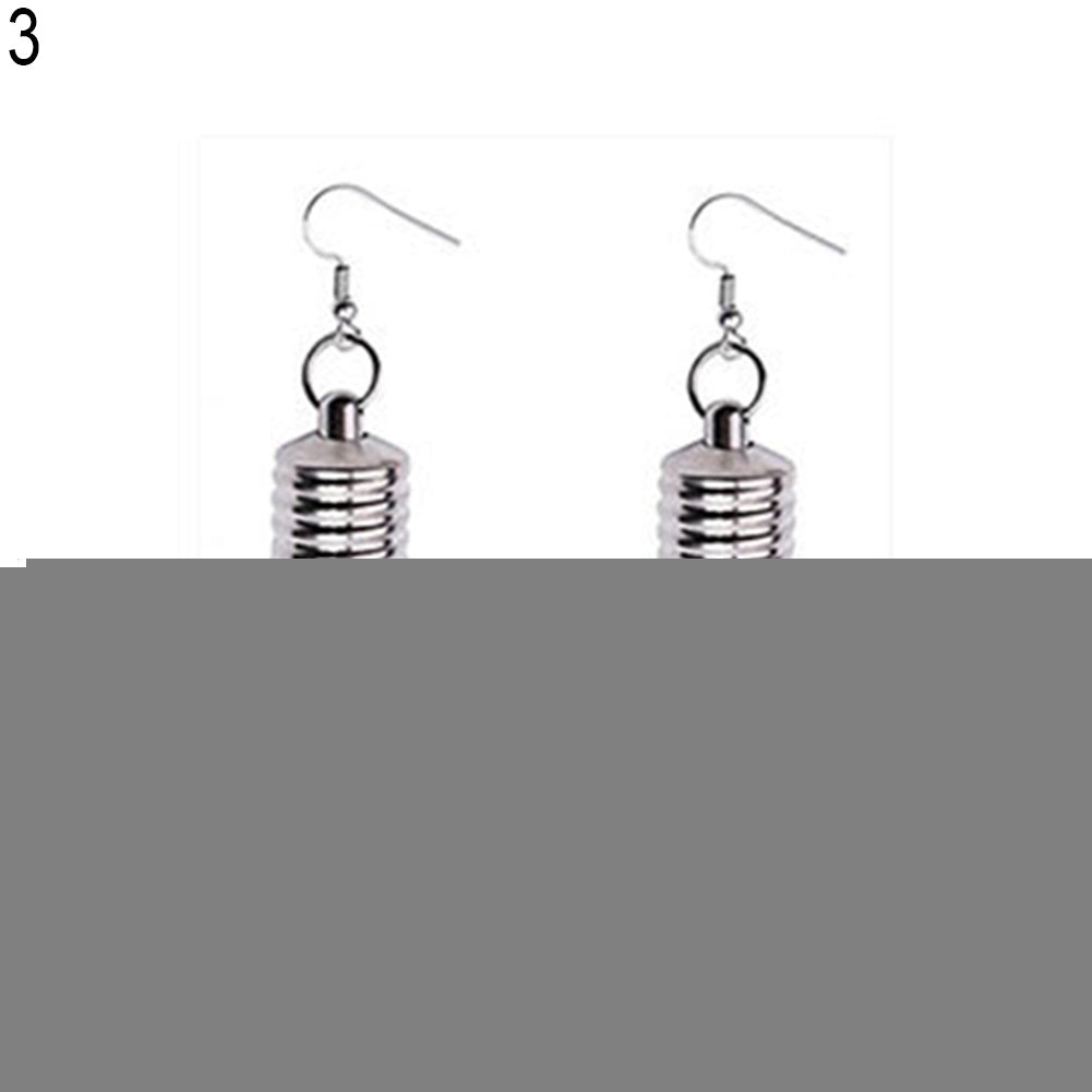 Eye-Catching Colorful Dangle Light Bulb Long Earrings Dance Club Women Jewelry