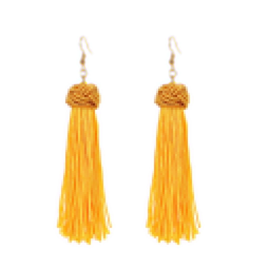 Handmade Braid Long Tassel Dangle Hook Earrings Lady Vintage Eardrop Jewelry