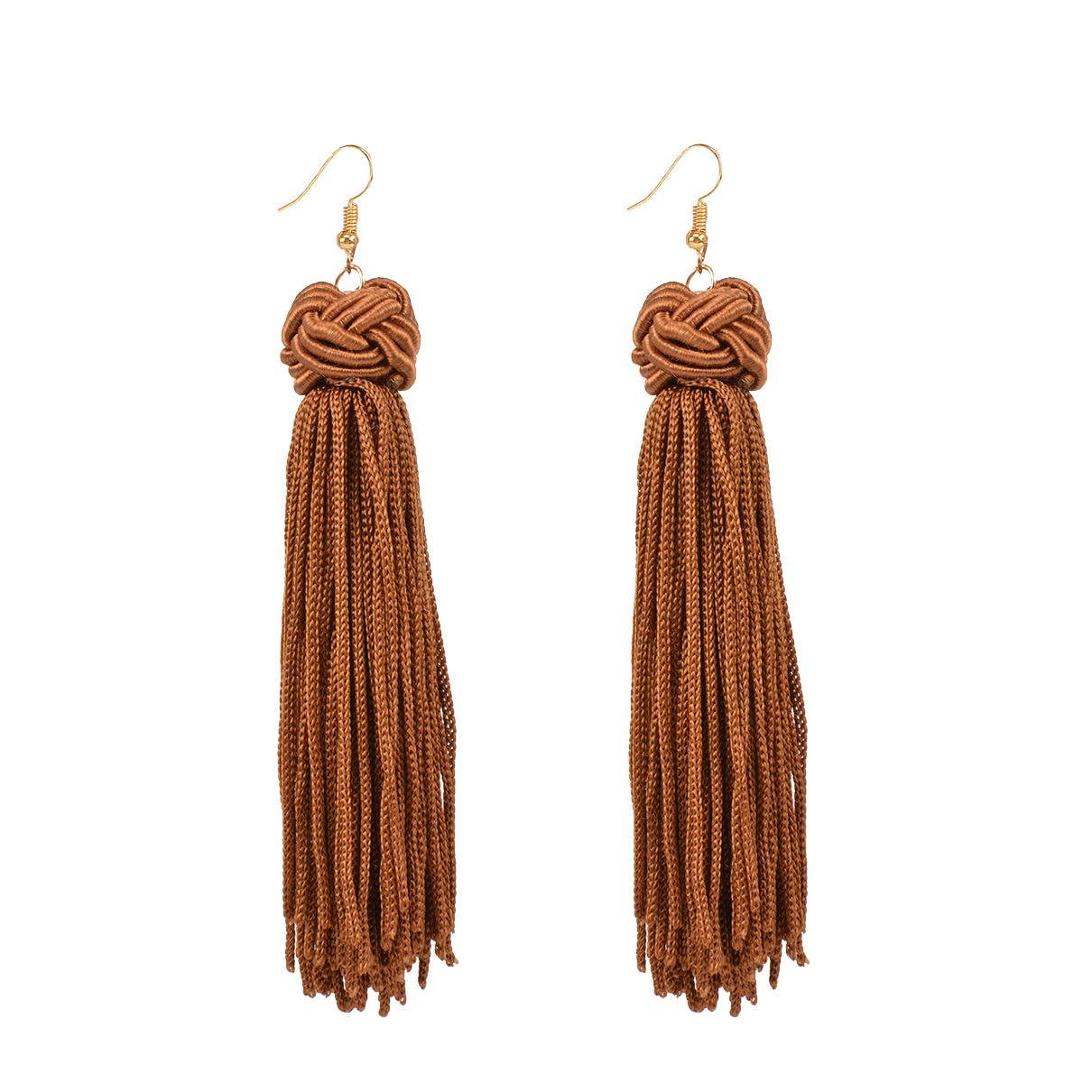 Handmade Braid Long Tassel Dangle Hook Earrings Lady Vintage Eardrop Jewelry