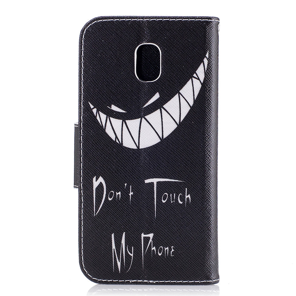 Samsung Galaxy J7 2017 Case Pattern Printed Flip Magnetic Wallet Card Slot Soft Protective Cover for Samsung Galaxy J730