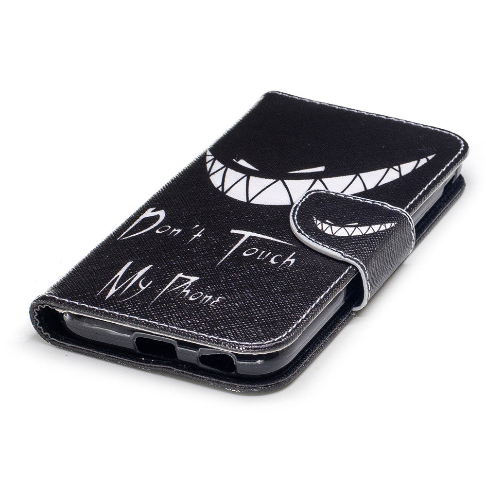 Samsung Galaxy J7 2017 Case Pattern Printed Flip Magnetic Wallet Card Slot Soft Protective Cover for Samsung Galaxy J730