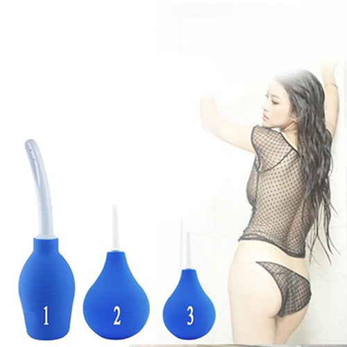 Adult Product Soft Silicone Bulb Head Rinser Douche Large Capacity Enemator