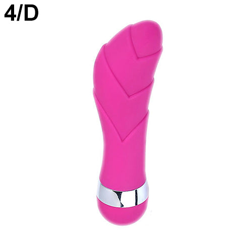 6 Style Powerful Rose-red Vibrating G-Spot Vibrator Massager Dildo Vibe Sex Toys