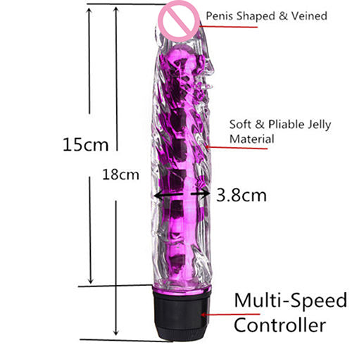 7 inch Powerful Multi-Speed Dildo Vibrator G-Spot Massager Sex Toy for Women