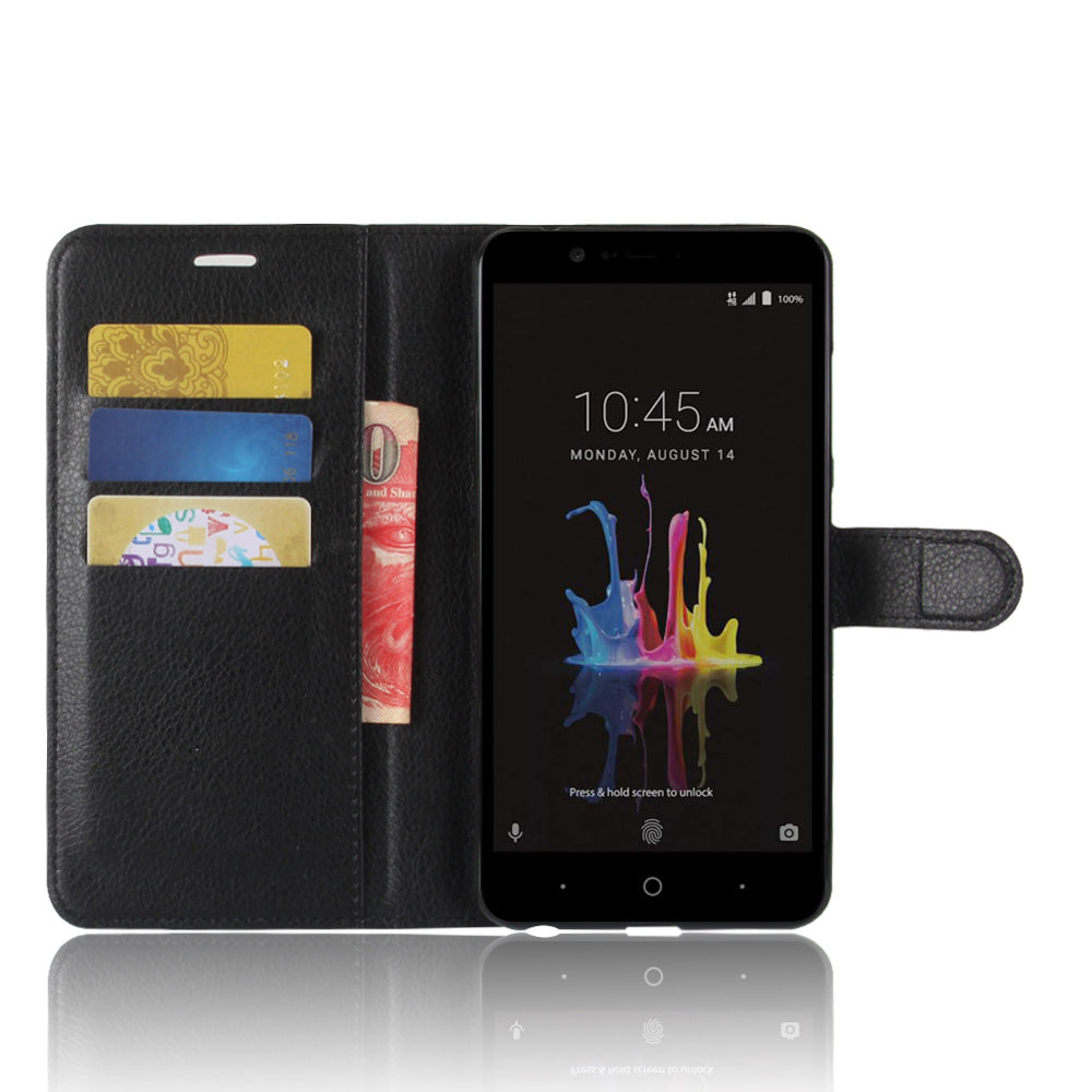 For ZTE Blade Z Max Z982 PU Leather Case Wallet Stand Cover Smart Phone Holder Shell With Card Slot for ZMax Pro 2