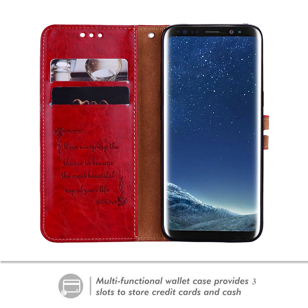For Samsung Galaxy S8 Case PU Leather Wallet with Card Holder Cover for  Samsung Galaxy S8 G950f Flip Cases