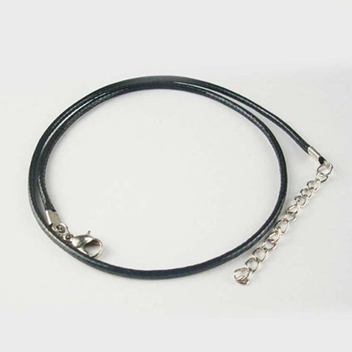 10 Pcs Fashion Black Faux Leather Cord Choker Adjustable Braided Necklace Chain