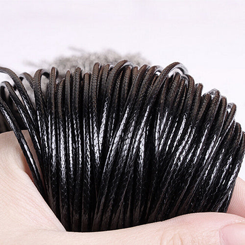 10 Pcs Fashion Black Faux Leather Cord Choker Adjustable Braided Necklace Chain