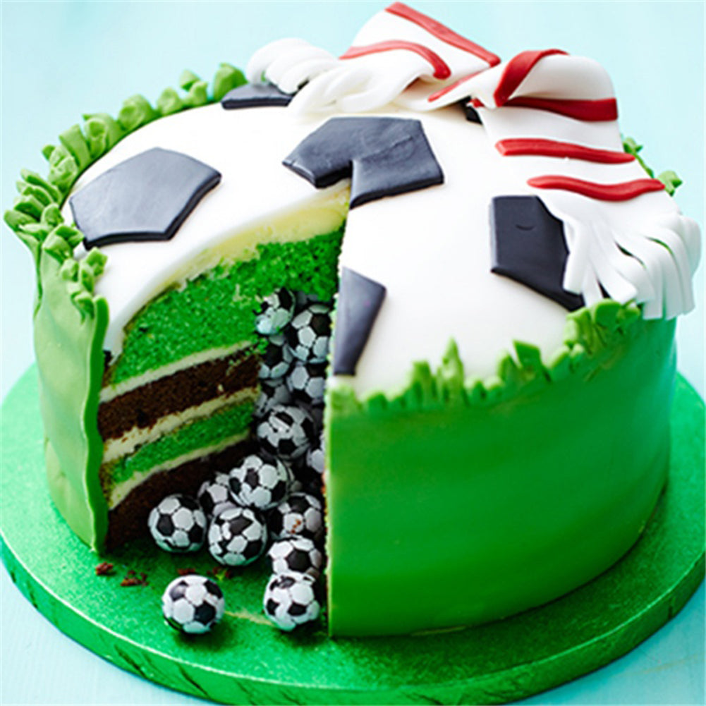 4Pcs Football Soccer Fondant Cutter Cookies Mold Cake Decorating Sugarcraft