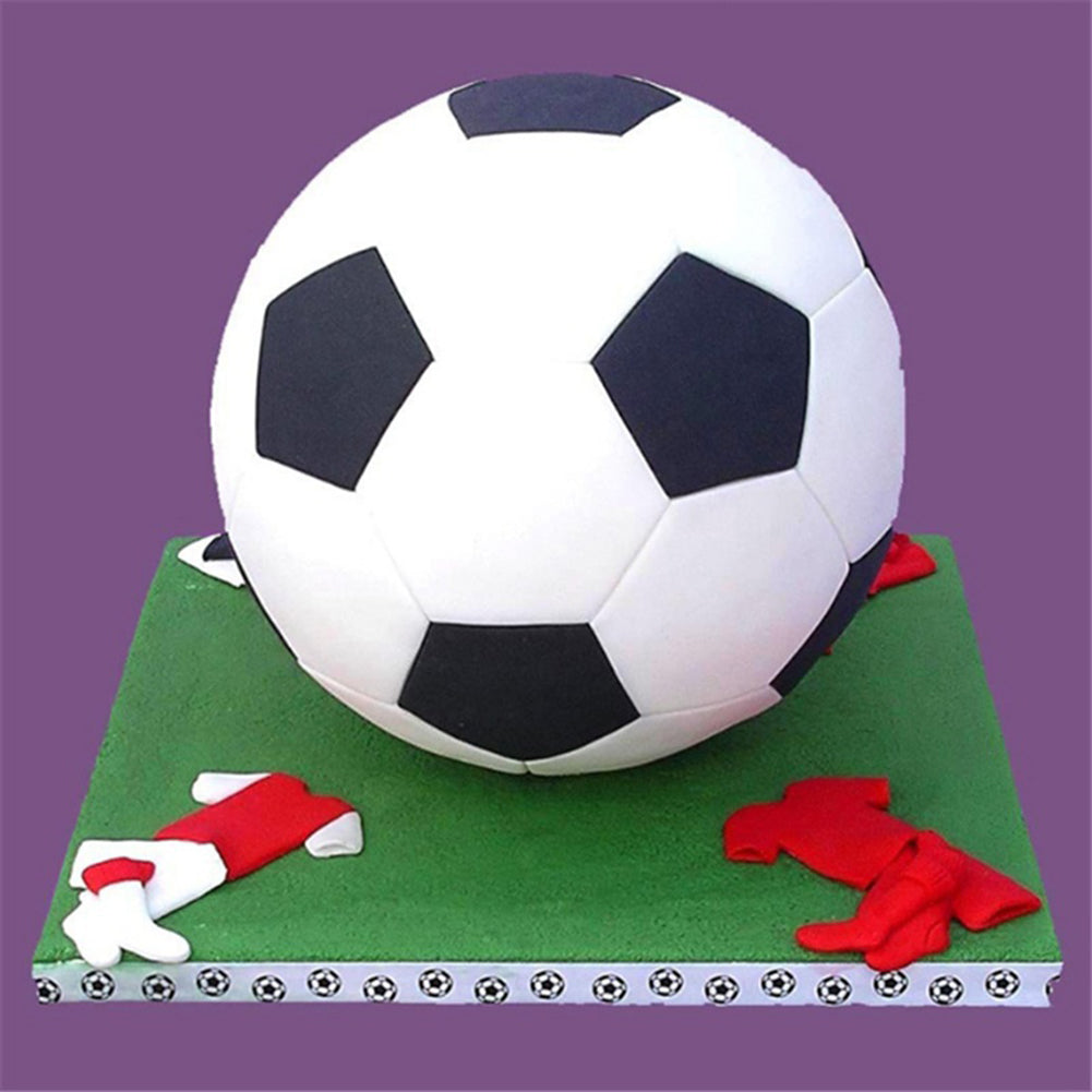 4Pcs Football Soccer Fondant Cutter Cookies Mold Cake Decorating Sugarcraft