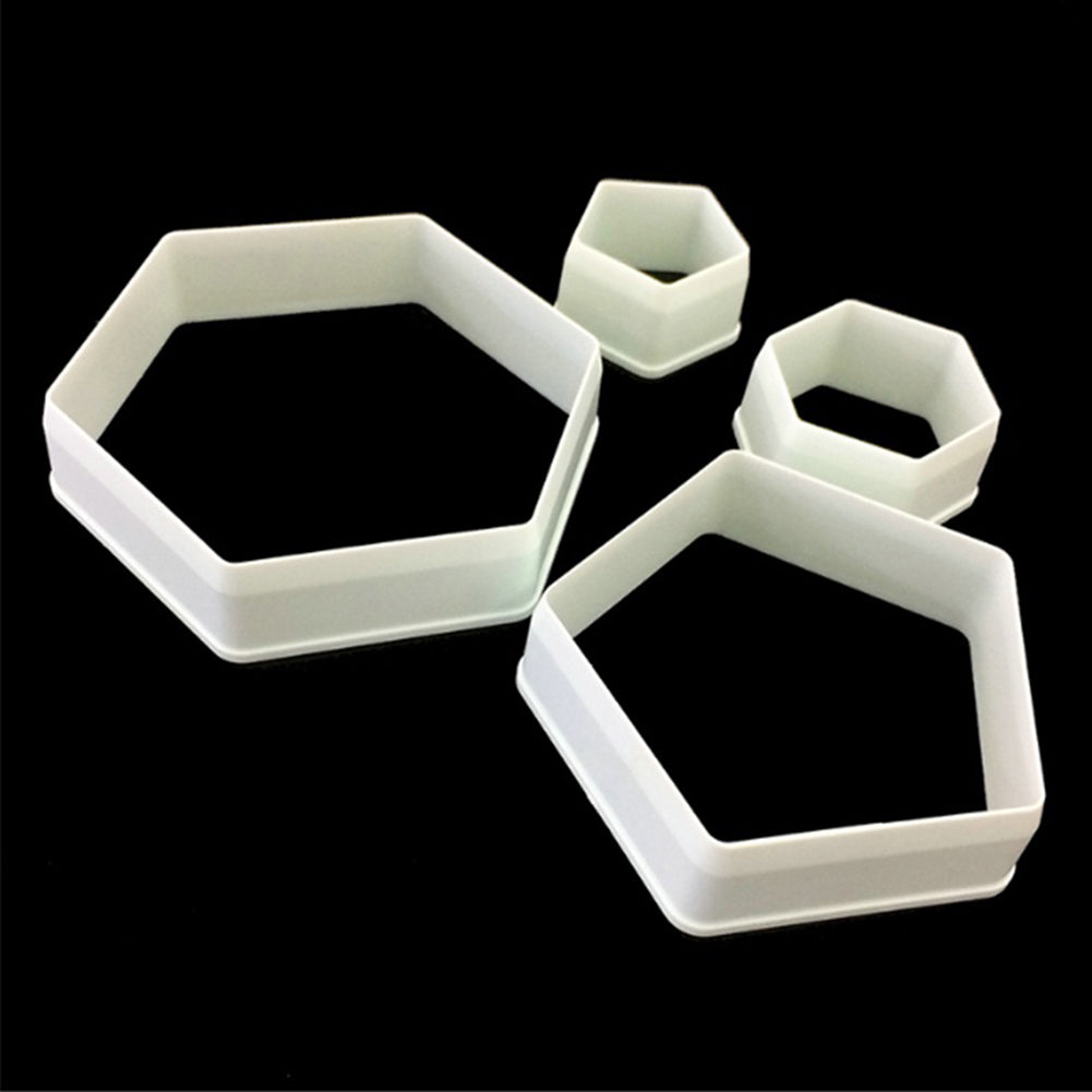 4Pcs Football Soccer Fondant Cutter Cookies Mold Cake Decorating Sugarcraft