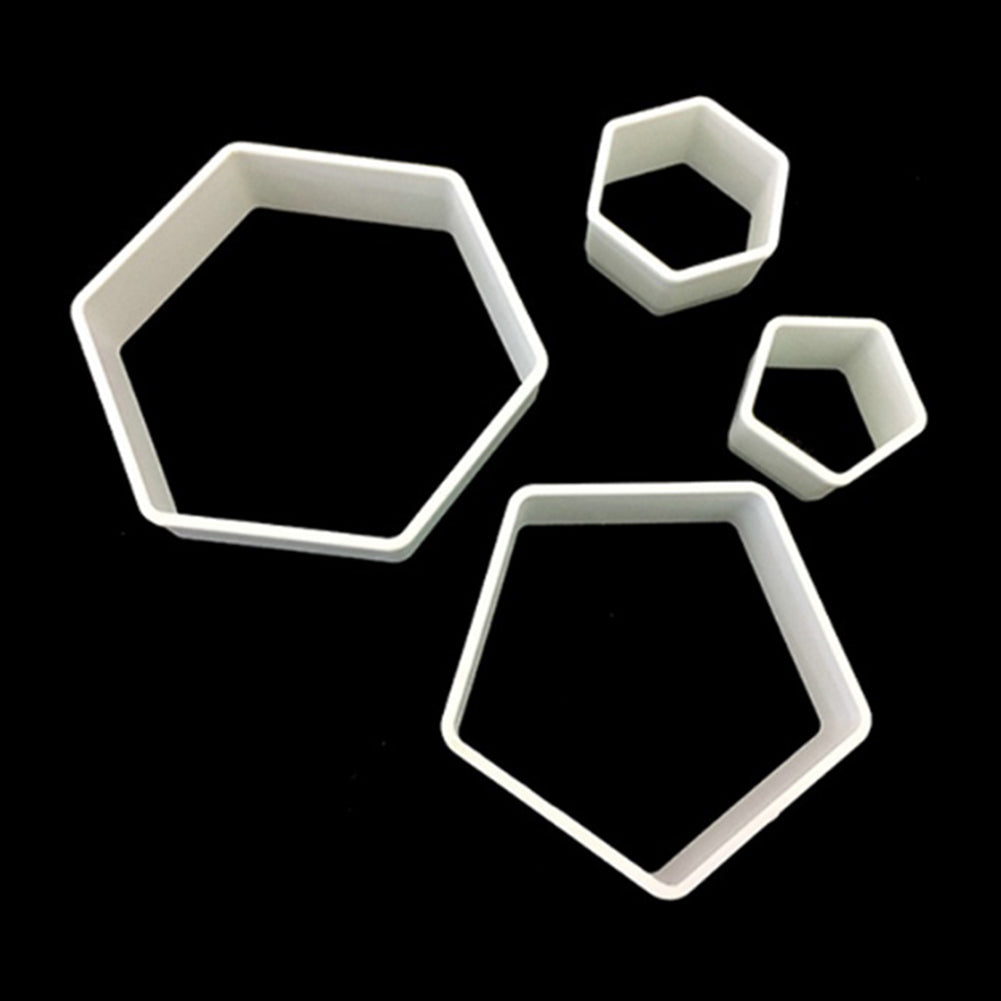 4Pcs Football Soccer Fondant Cutter Cookies Mold Cake Decorating Sugarcraft