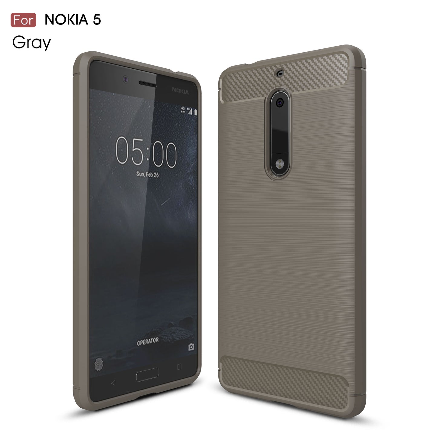 Nokia 5 Case Anti-Slippery Scratch-Resistant Lightweight Soft Silicon Back Cover For Nokia 5