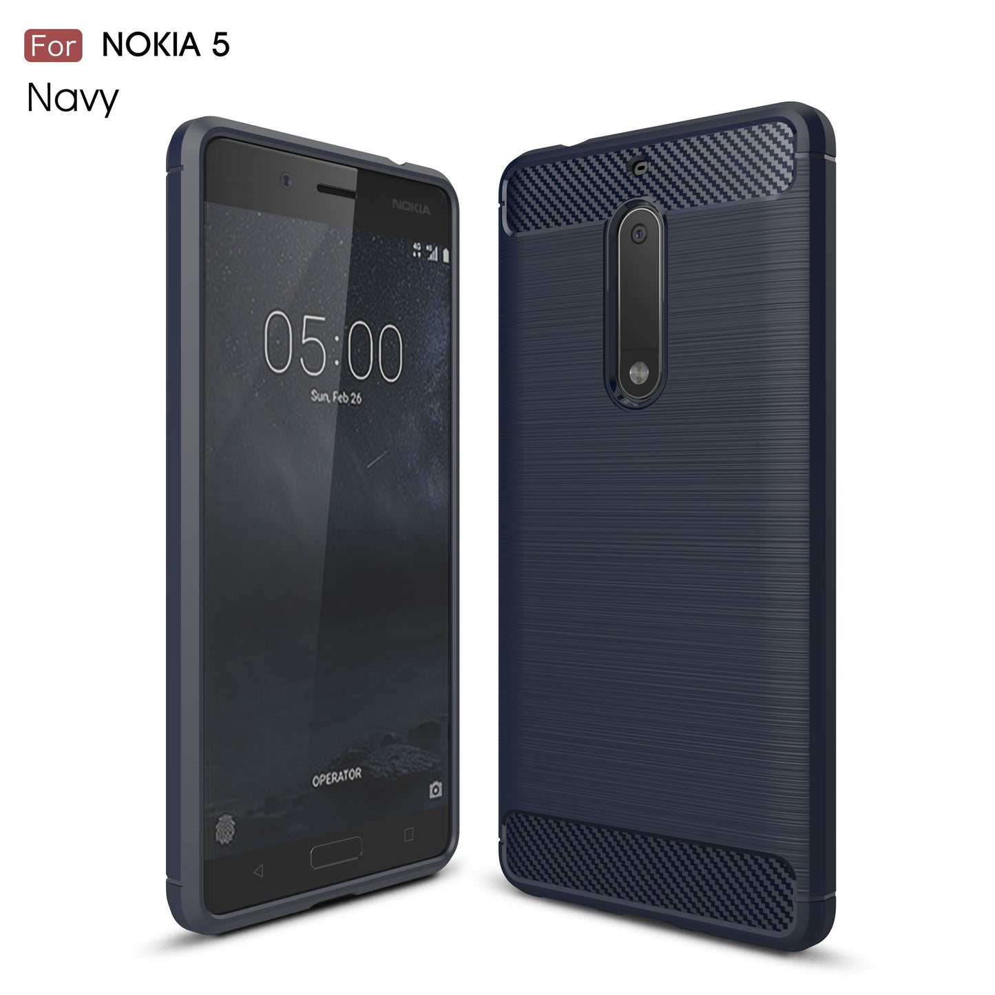 Nokia 5 Case Anti-Slippery Scratch-Resistant Lightweight Soft Silicon Back Cover For Nokia 5