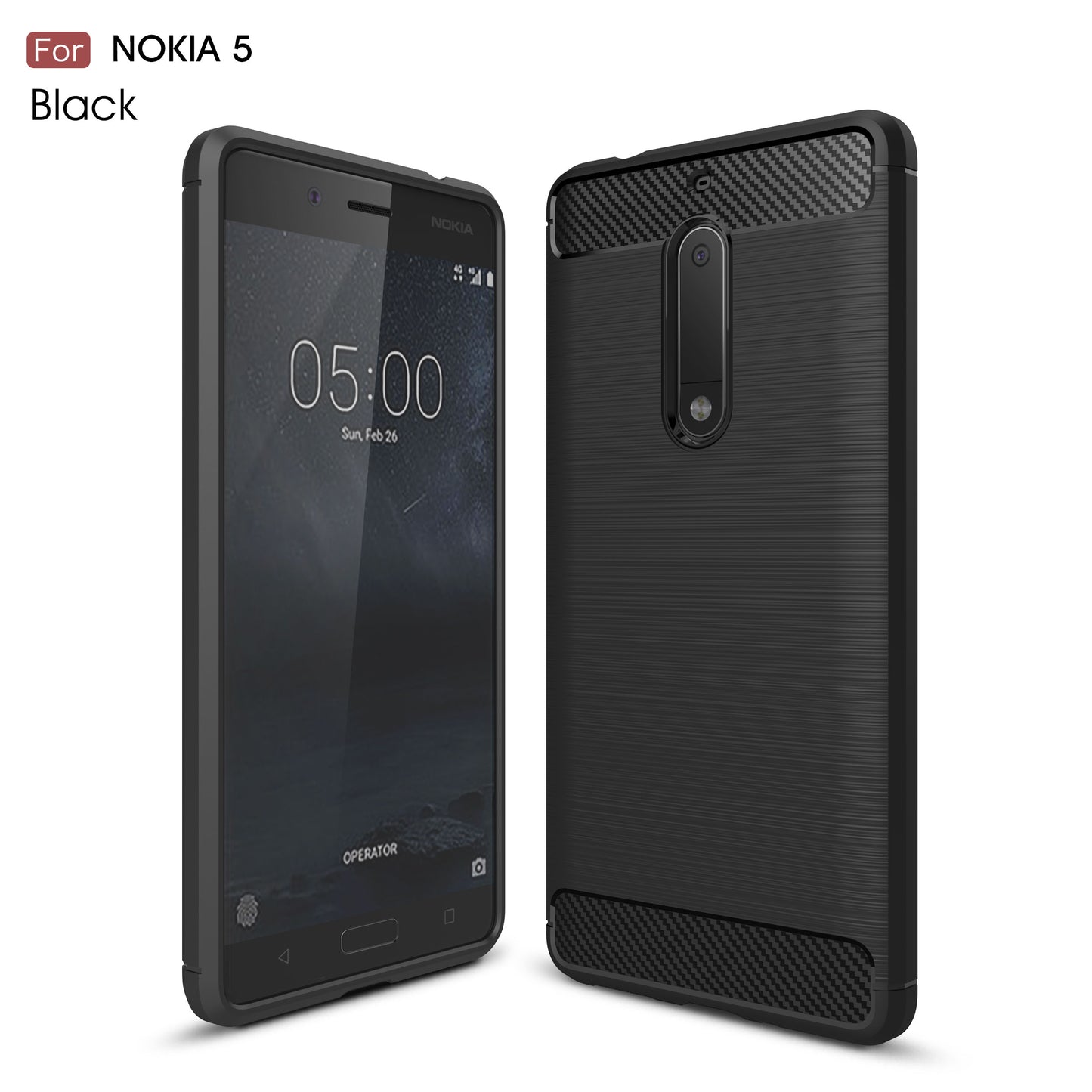 Nokia 5 Case Anti-Slippery Scratch-Resistant Lightweight Soft Silicon Back Cover For Nokia 5
