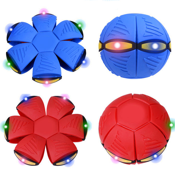 Magic Flying Saucer Ball Flying UFO Flat Throw Disc Kids Park Game Outdoor Toy