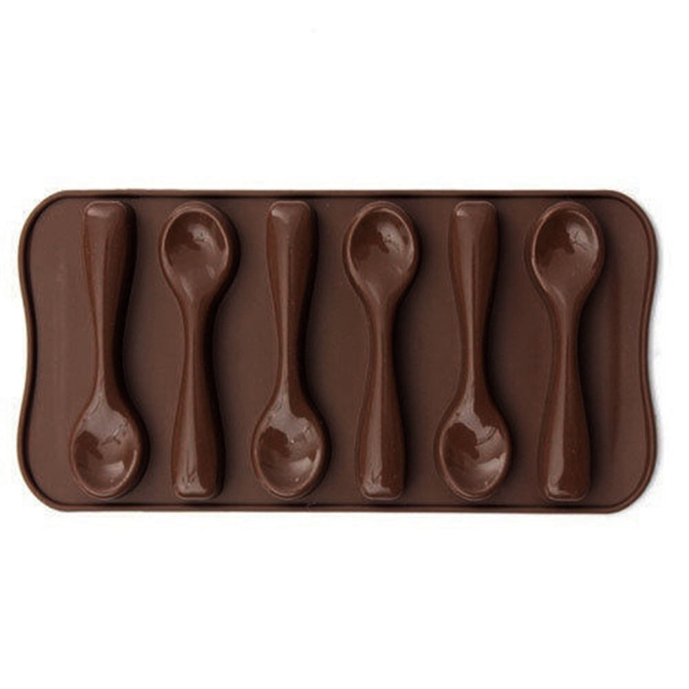 Silicone Spoon Baking Mold Biscuit Chocolate Fondant Cake Mold Kitchen Tool