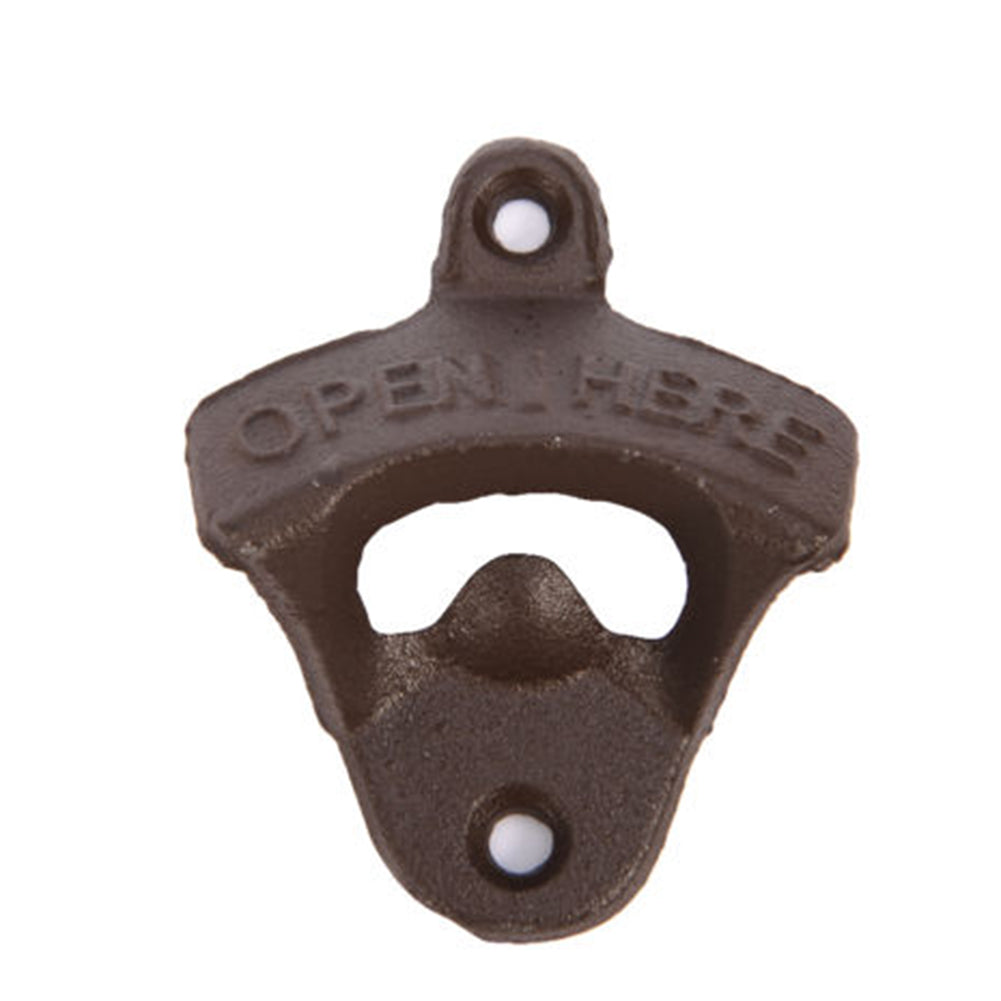 Cast Iron Vintage Rustic Style Collectable Bar Wall Mounted Beer Bottle Opener