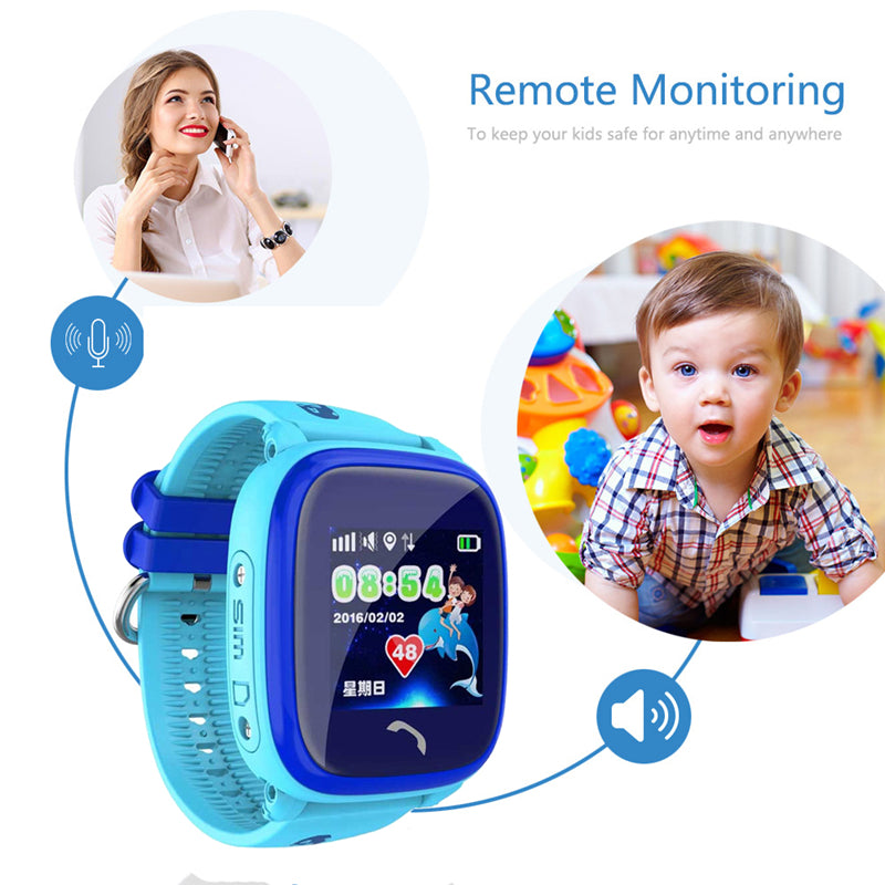 Kids Smart Watch Waterproof Watch SOS Call WIFI Location Device Tracker Kids Safe Anti-Lost Monitor