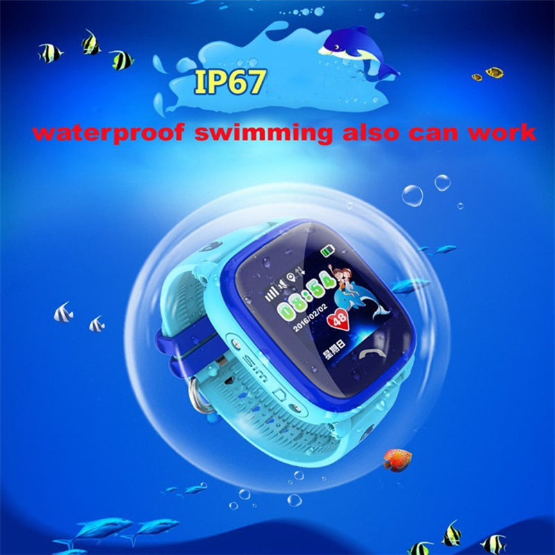 Kids Smart Watch Waterproof Watch SOS Call WIFI Location Device Tracker Kids Safe Anti-Lost Monitor