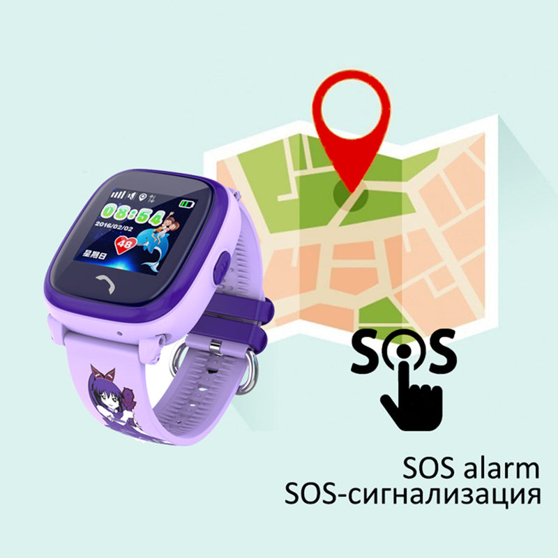 Kids Smart Watch Waterproof Watch SOS Call WIFI Location Device Tracker Kids Safe Anti-Lost Monitor