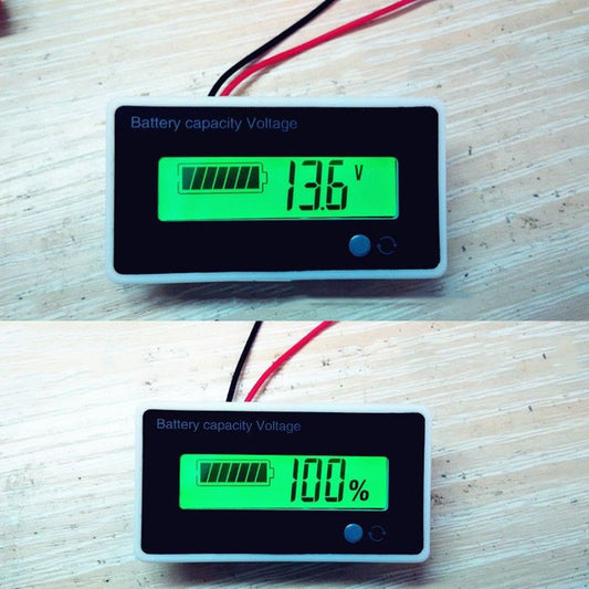 12V Acid Lead Batteries Indicator Lithium Battery Capacity Digital Voltmeter