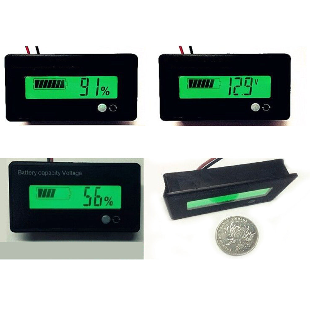 12V Acid Lead Batteries Indicator Lithium Battery Capacity Digital Voltmeter