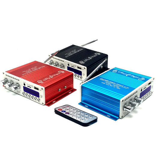 Mini Bluetooth Hi-Fi Class-AB Stereo Super Bass Digital Audio Power Amplifier