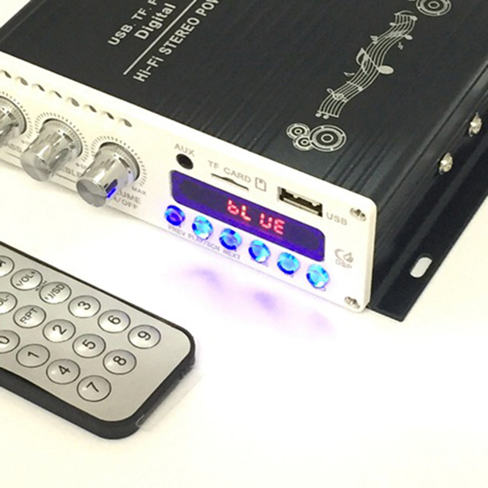 Mini Bluetooth Hi-Fi Class-AB Stereo Super Bass Digital Audio Power Amplifier